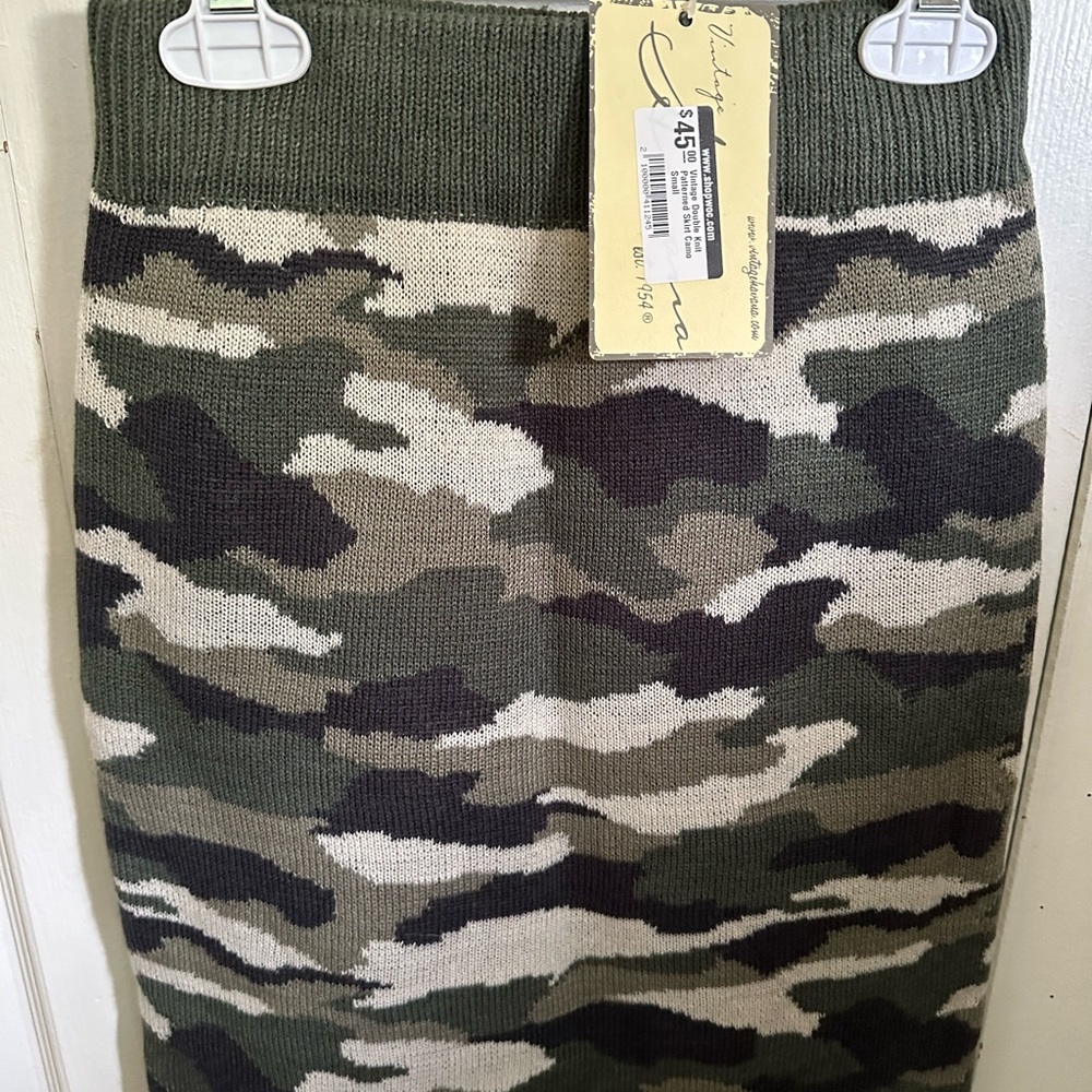 Camo knit skirt!